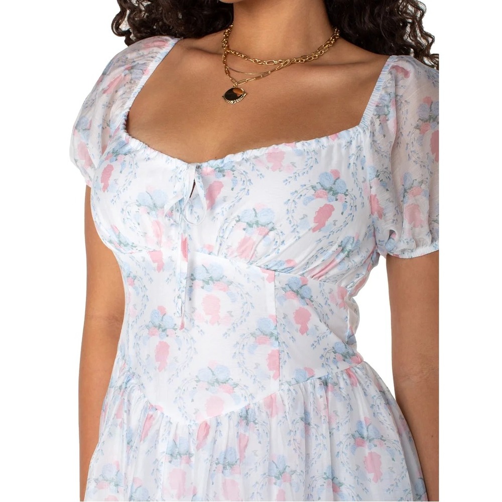 NWT Bridgerton Celebrity Pink Lady Whistledown Puff Sleee Mini Dress XXXL